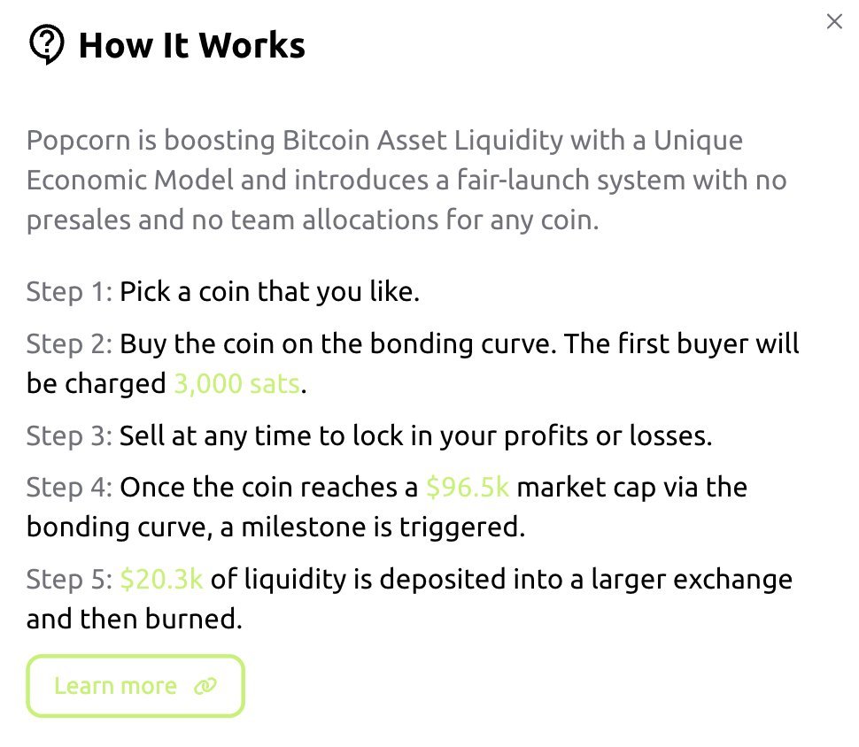 AmyWang (@amywang2010) on Twitter photo <a href="/EmblemVault/">Emblem Vault</a> <a href="/andrew_funkybit/">Andrew Lawrence 🟧</a> Why not try out PopcornDotFun for ARC20 and Bitcoin? Currently in testing with a smooth user experience and on-chain tech to avoid custody risks.
x.com/popcorndotfun/… <a href="/EmblemVault/">Emblem Vault</a> <a href="/andrew_funkybit/">Andrew Lawrence 🟧</a> Why not try out PopcornDotFun for ARC20 and Bitcoin? Currently in testing with a smooth user experience and on-chain tech to avoid custody risks.
x.com/popcorndotfun/…