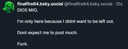 FinalFire64's tweet image. Yeah. Fine.