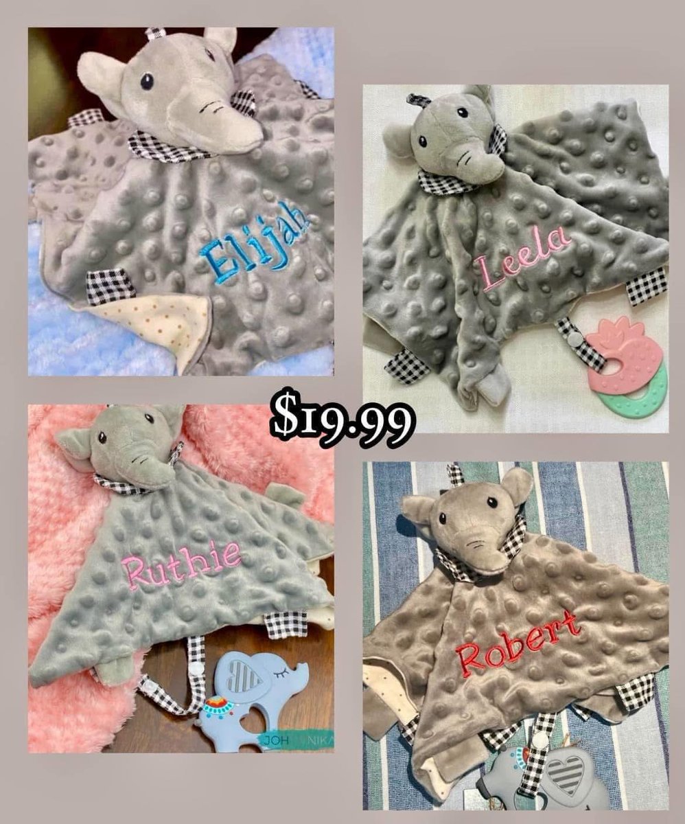 JOHANNIKAshop's tweet photo. Personalize at https://t.co/DBhob4ipvN #johannikashop #lovey #baby #babygift #adorable #personalized #monogrammed #newbabygift #handmade #beautiful #blankie #babyshowergift #babygirl #babyboy #babygift https://t.co/gCZS6Y5Ueo