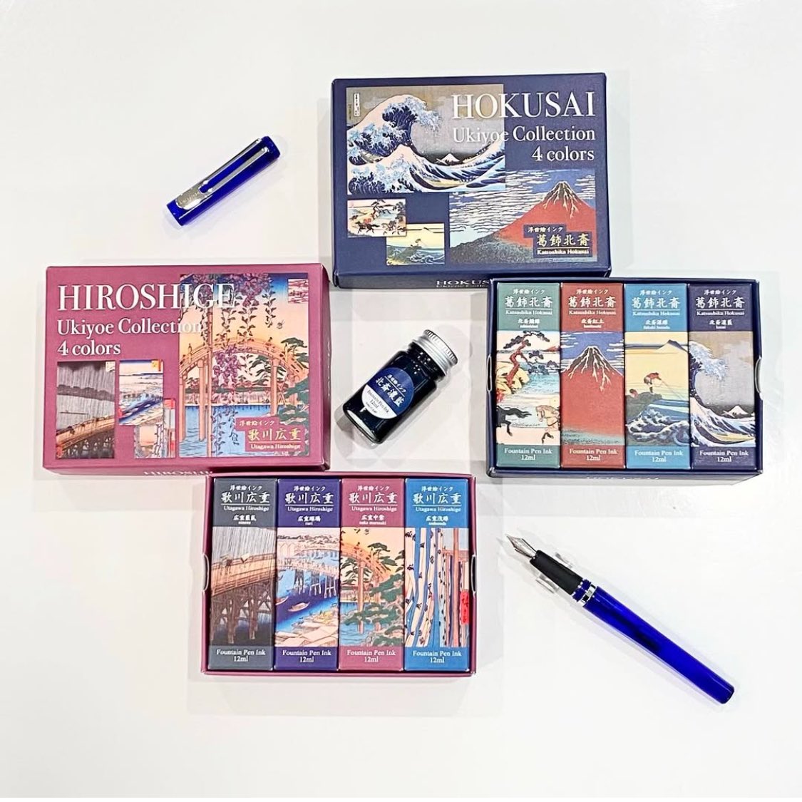🖌TACCIA 浮世絵インク📖🖊 ✨TACCIA万年筆用インク 水性染料 浮世絵