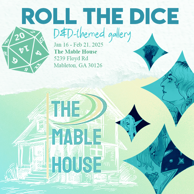 IntroSpectres's tweet image. Catch The Mable House's dnd-themed gallery (and my pieces in it) until Feb 21st.✨

I'll be there for the opening, Jan 16 @ 5pm