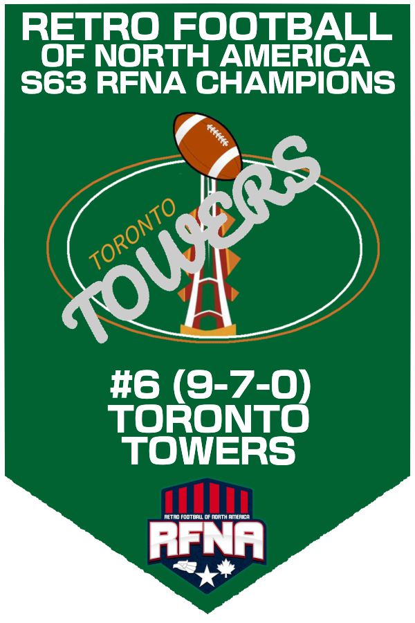 Retro Football of North America (@rfnorthamerica) on Twitter photo Finally, the banner has come in. Congrats to S63 RFNA Champion Toronto Towers!
<a href="/retro_novi/">Toronto Towers</a> Finally, the banner has come in. Congrats to S63 RFNA Champion Toronto Towers!
<a href="/retro_novi/">Toronto Towers</a>