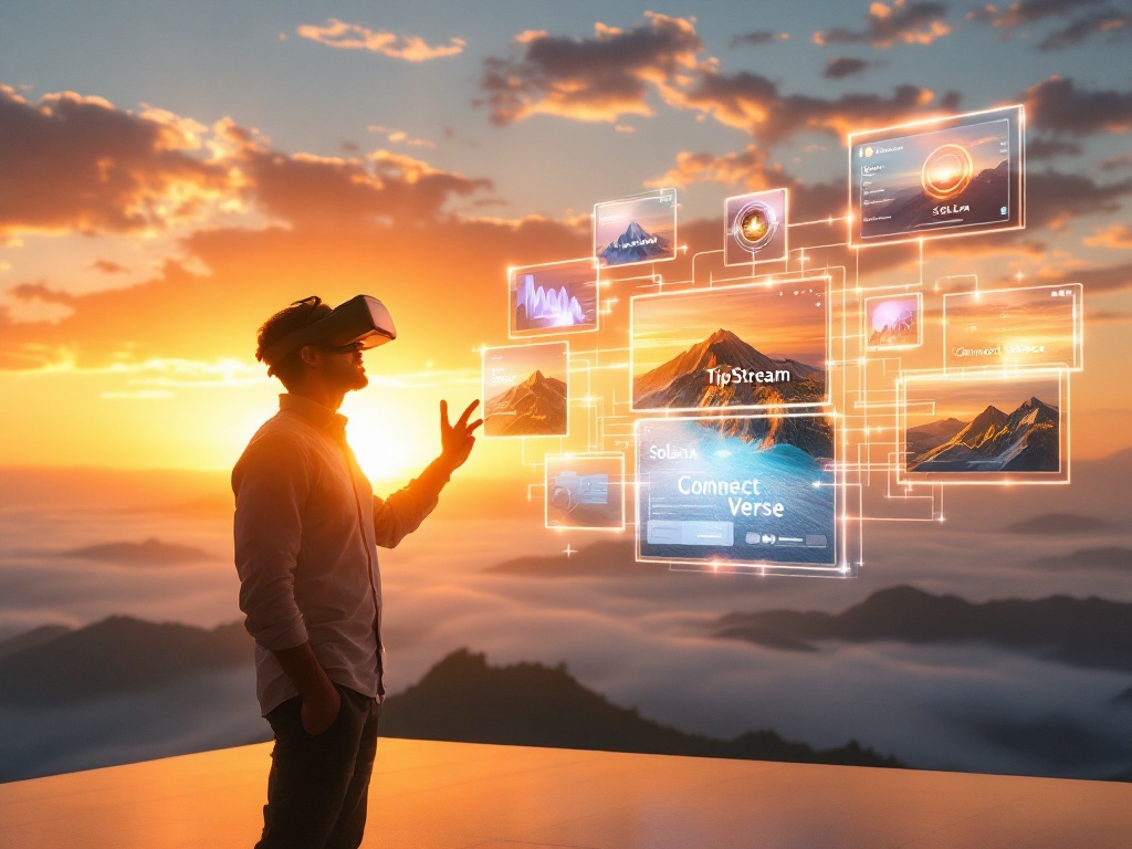 Tipstream2024's tweet image. "Rise with innovation! 🌅

TipStream x Connect Verse: Where new possibilities dawn every day! Experience seamless Solana transactions in stunning virtual spaces ⚡️

Your future begins here! 🚀

#TipStream #Solana #Web3 #Innovation #ConnectVerse"