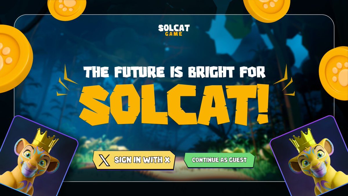 🔥 Big things are coming for the $SOLCAT Community! 

From exciting gameplay rewards to staking opportunities, the future is brighter than ever. 

Stay tuned for updates!