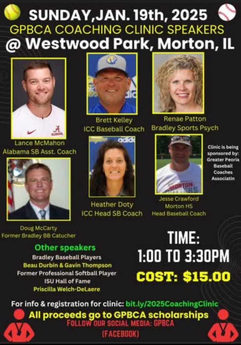 Greater Peoria Baseball Coaches Association tweet media