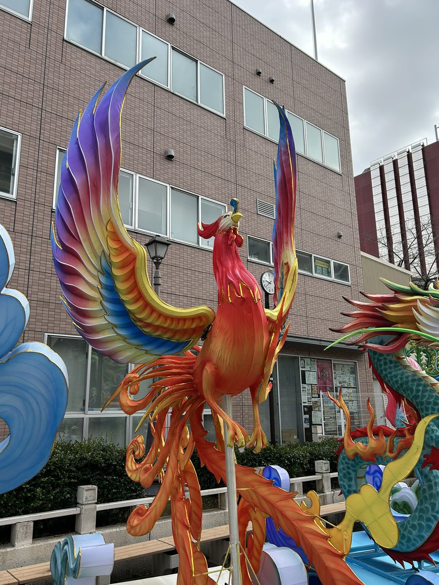 山下町公園】 横浜中華街にある東西南北を守る四門の神獣、青龍、白虎
