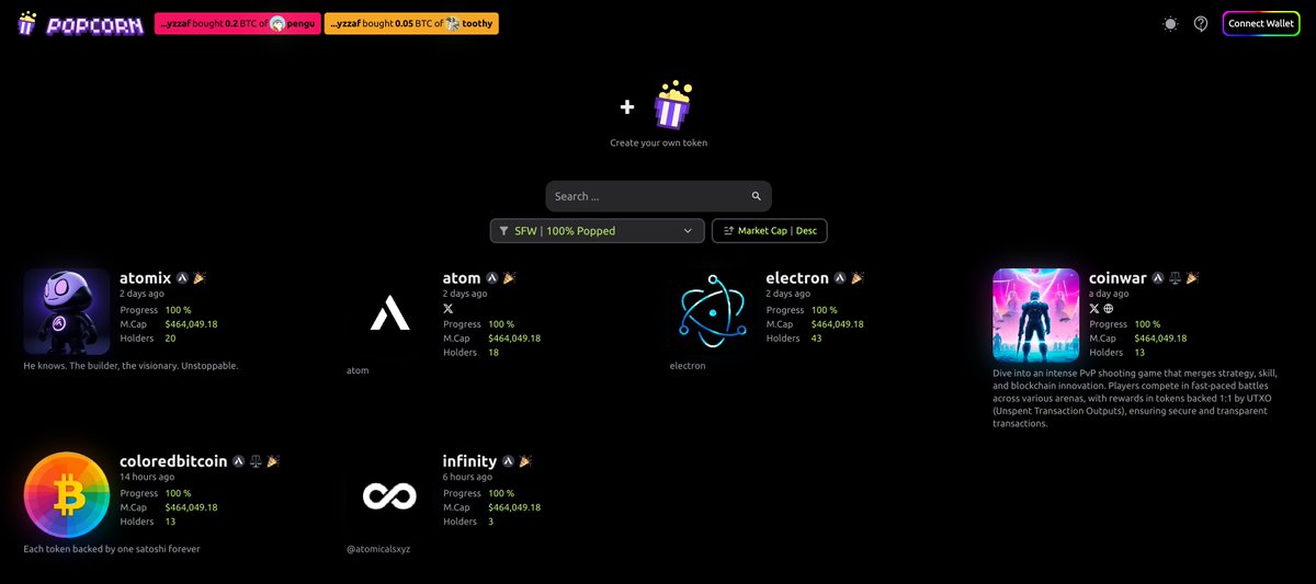 Popcorn Fun (@popcorndotfun) on Twitter photo What sets <a href="/popcorndotfun/">Popcorn Fun</a> apart?
Tokens can be transferred at 0 cost on the @rbo_protocol and can be withdrawn as real #Bitcoin assets. You can take it on #Bitcoin for true value!
There are 6 popped memes now:
- Two can be withdrawn.
- The others are still under processing. 🍿 What sets <a href="/popcorndotfun/">Popcorn Fun</a> apart?
Tokens can be transferred at 0 cost on the @rbo_protocol and can be withdrawn as real #Bitcoin assets. You can take it on #Bitcoin for true value!
There are 6 popped memes now:
- Two can be withdrawn.
- The others are still under processing. 🍿