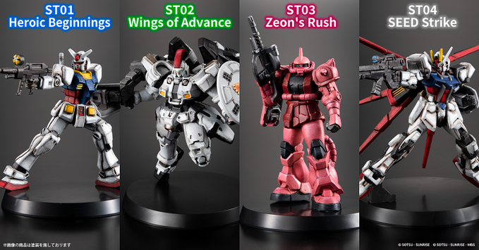 GUNDAM_GCG_ENG's tweet image. ||◤NEWS⑦◢||
A GUNDAM ASSEMBLE collaborative Starter Deck will be available for purchase!
4 special Starter Decks including 3 GUNDAM ASSEMBLE models will be released on 7/11(Fri)!

*Models in images have been fully painted.

#GundamCardGame
#GCG