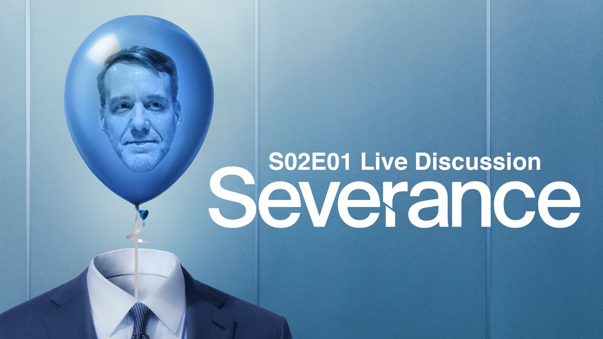 PetePeppers's tweet photo. Severance Season 1 was not a Freshman Fluke. To celebrate, I’m teaming up with @BaldMove to host Live discussions of the entire Second Season the day after the episodes air. A.ron will co-host this week.  Join us and bring your questions. https://t.co/oyyQjMpkHD https://t.co/ZIqPfXCYjQ