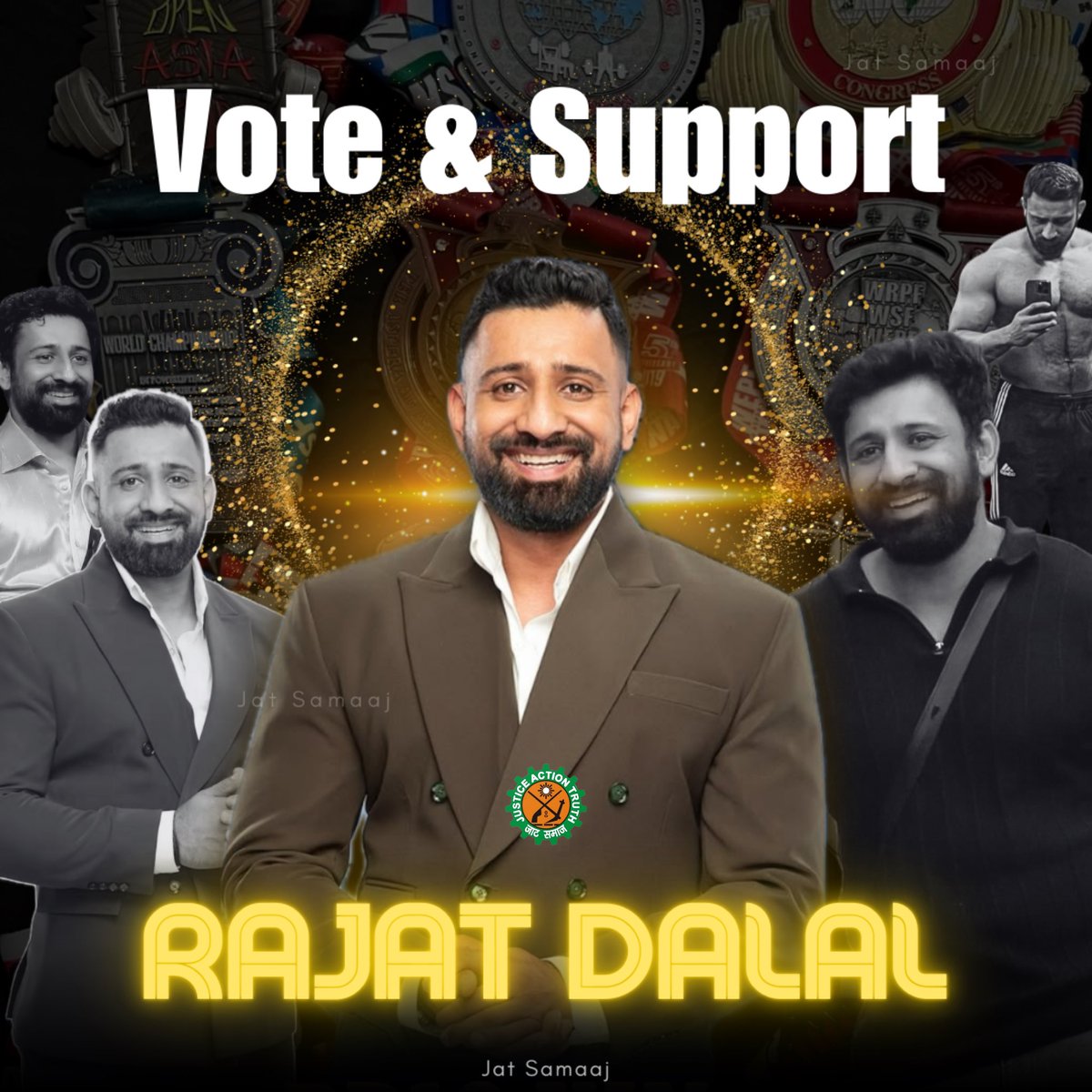 Vote &amp; Support <a href="/rajat_9629/">Rajat Dalal</a> in BiggBoss18
बहुत बदलाव देखा है भाई रजत दलाल के अंदर, जिससे समाज को और लोगो को बहुत कुछ देखने और सीखने को मिलता है।
झूठे आरोपों और काफ़ी बदनामी को उन्होंने और उनके परिवार ने झेला है। किसी ने भाई रजत के खेल की बात आज तक नहीं करी, ग़लत बात को पकड़ कर और