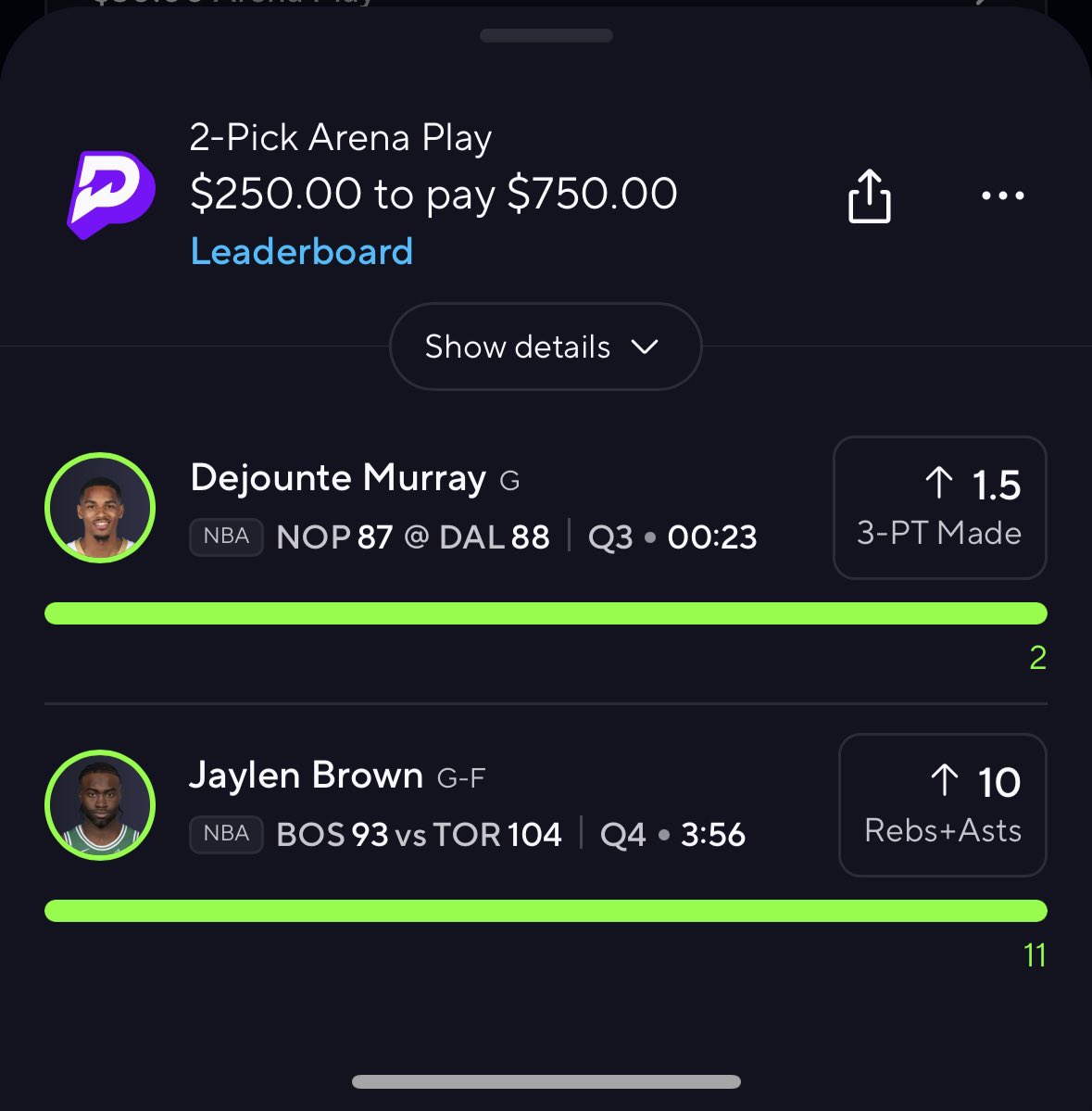 Saw <a href="/BricksPicks_/">🧱</a>  repost this from <a href="/D_Raww005/">D-Raww05</a> and knew I HAD to trust him. Bricks is king and we have a new prince now 💸💪!!!