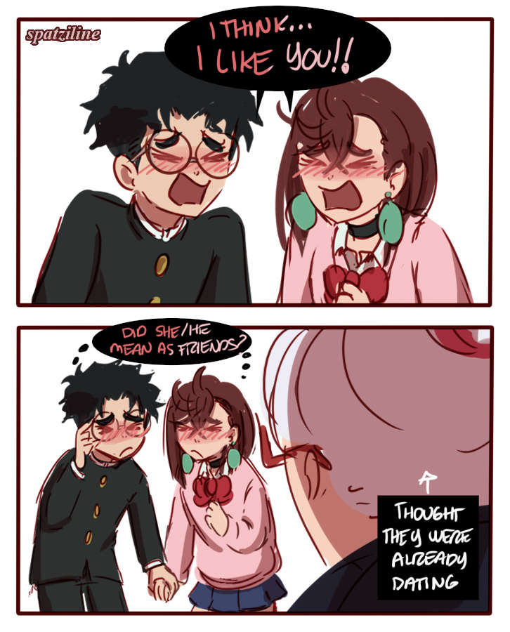 Momo and Okarun are like that trope but everyone's confused, even them #Dandadan #momokarun