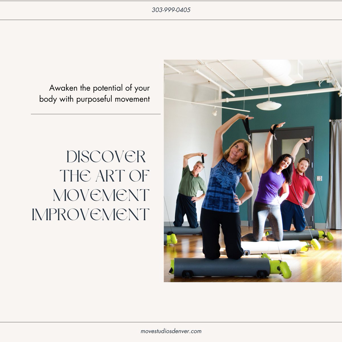 PilatesMOVE's tweet image. We don't just teach Pilates; we teach you how to integrate movement into daily life with ease and grace. Transform your everyday movements with us. Call 303-999-0405 to learn more.

#pilates #movementtherapy #denverfitness