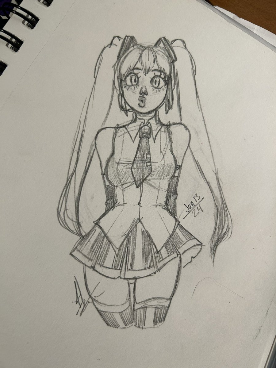 Miku:3 yes ik there’s hair on the page don’t kill me #miku #vocaloid #hatsunemiku #art #anime #animegirl #VOCALOID #VOCALOID好きと繋がりたい #VOCALOID好きさんと繋がりたい #vocaloidtwt