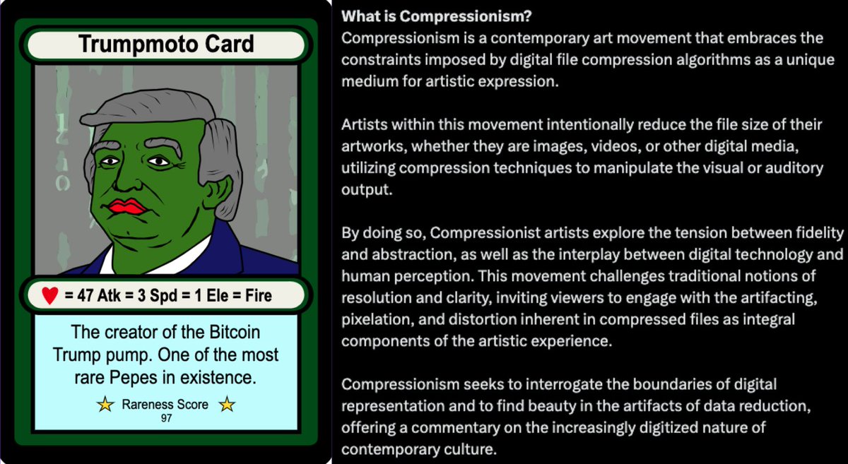 HnftPepe's tweet photo. compressionism art on bitcoin
#SVGart #vectorart
https://t.co/eA21qvtBpU https://t.co/K8wMdD5jkL