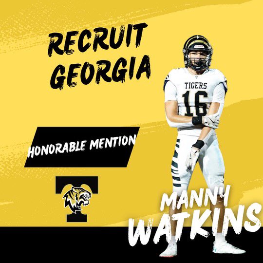 Temple Tigers Football (@temple_tigers) on Twitter photo 🥉 Congratulations to Temple Tiger Football player <a href="/watkins_manny/">Manny”ManMan” Watkins</a>, who was recognized Honorable Mention All-State by Recruit Georgia for his play this fall as a Defensive Back. #TigerPride #AllState
<a href="/NwGaFootball/">NwGa Football</a>
<a href="/RecruitGeorgia/">Recruit Georgia</a>
<a href="/GradickSports/">Gradick Sports</a>
<a href="/WGASportsNation/">West Georgia Sports-Nation</a>
<a href="/HSM_WestGA/">Hometown Sports Media</a> 🥉 Congratulations to Temple Tiger Football player <a href="/watkins_manny/">Manny”ManMan” Watkins</a>, who was recognized Honorable Mention All-State by Recruit Georgia for his play this fall as a Defensive Back. #TigerPride #AllState
<a href="/NwGaFootball/">NwGa Football</a>
<a href="/RecruitGeorgia/">Recruit Georgia</a>
<a href="/GradickSports/">Gradick Sports</a>
<a href="/WGASportsNation/">West Georgia Sports-Nation</a>
<a href="/HSM_WestGA/">Hometown Sports Media</a>
