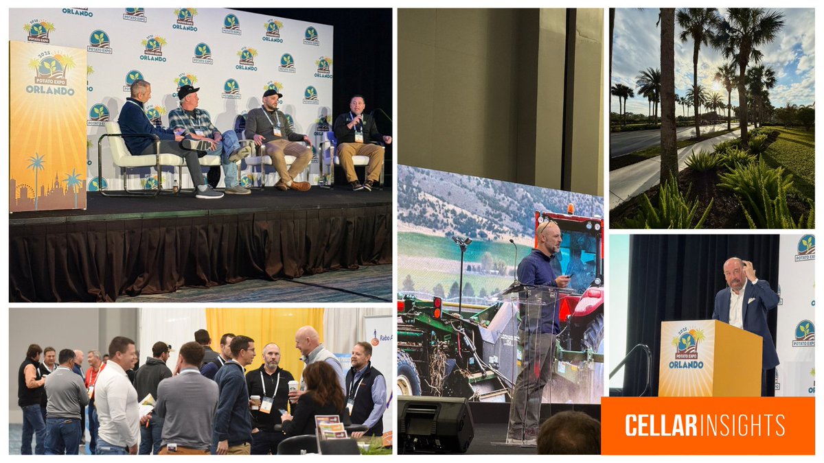 Cellar Insights (@cellar_insights) on Twitter photo Were you at <a href="/POTATOEXPO/">Potato Expo</a> 2025? Our CEO Terry and Founder Ross took part in the largest #potato conference in North America. Great to connect with so many hard-working #potatogrowers and industry leaders. Highlight was the NAPSO Storage panel on the importance of the second season. Were you at <a href="/POTATOEXPO/">Potato Expo</a> 2025? Our CEO Terry and Founder Ross took part in the largest #potato conference in North America. Great to connect with so many hard-working #potatogrowers and industry leaders. Highlight was the NAPSO Storage panel on the importance of the second season.