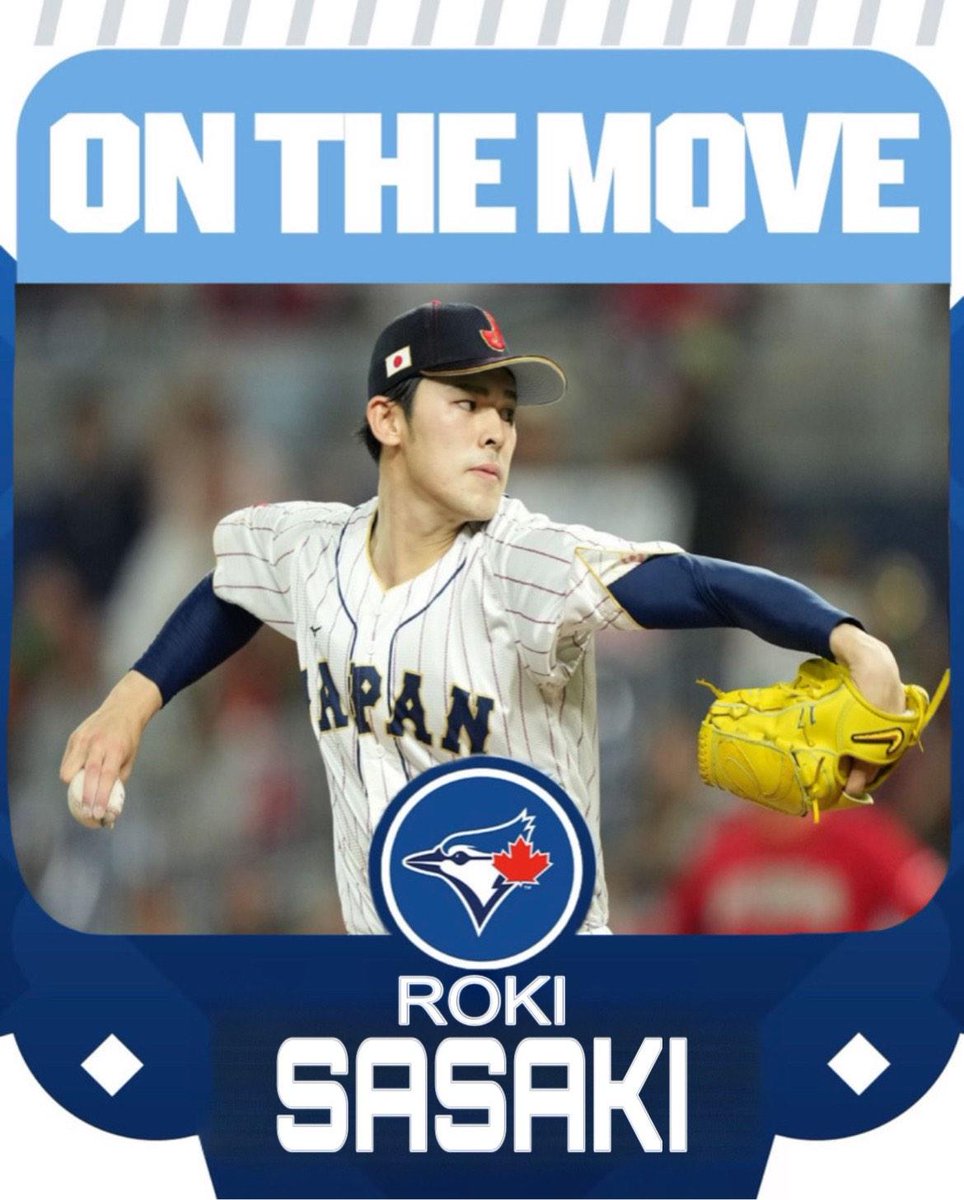BREAKING 🚨🚨🚨: Japanese pitching phenom Roki Sasaki has decided to take his talents to the Great White North, signing a monumental 10-year, $210 million deal with the Toronto Blue Jays, per <a href="/TomDungESPN/">Tom Dung</a>.

The Blue Jays threw everything they had at Sasaki, desperate to outbid