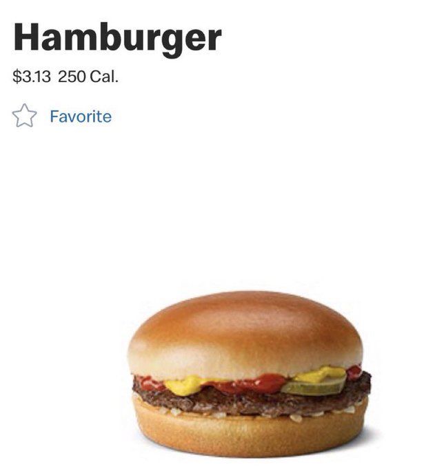 All you had to do was hold McDonalds Hamburgers at $1.07