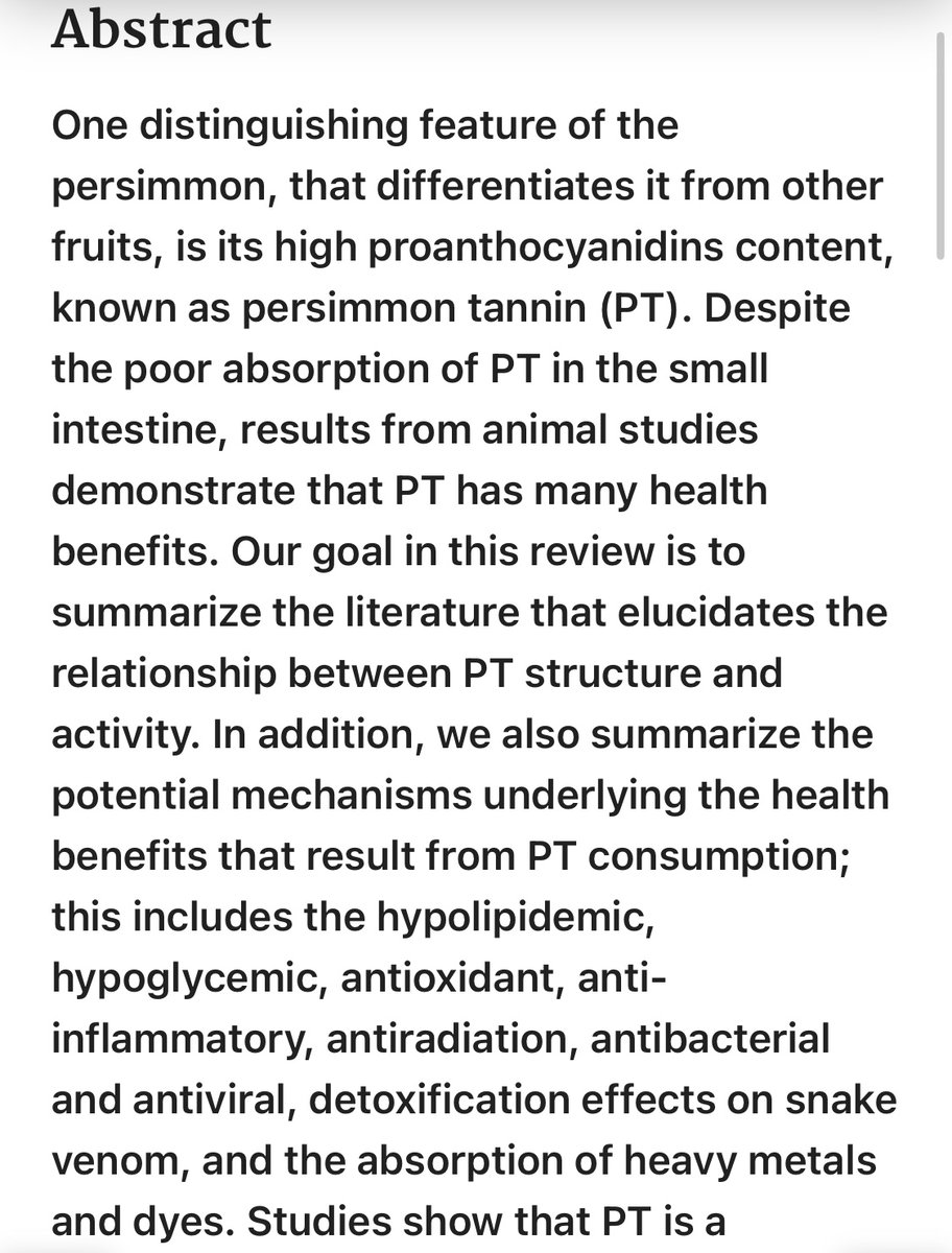 ClichyRose3's tweet image. Persimmon sounds handy. 🐍 and absorption of heavy metals and dyes? #heavymetals #dyes #persimmon #snakevrnom #c19persimmon 
pubmed.ncbi.nlm.nih.gov/37263329/