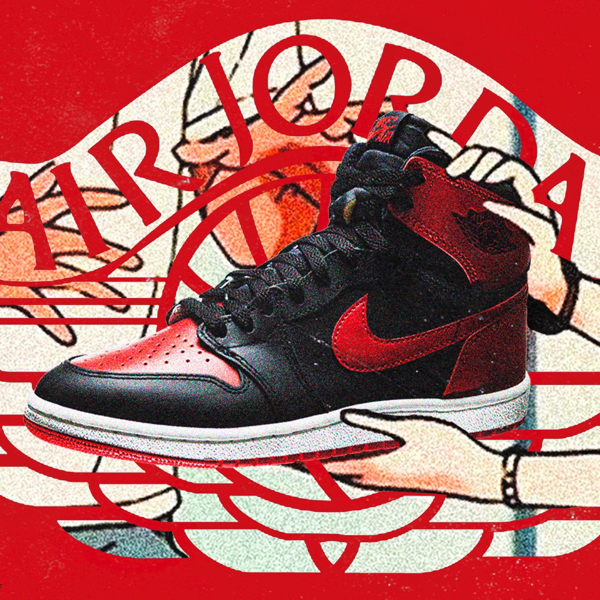 KicksFinder's tweet photo. BREAKING NEWS: The Air Jordan 1 High '85 "Bred" is expected to be SUPER LIMITED 😢🌹 https://t.co/SDtikXJQiD