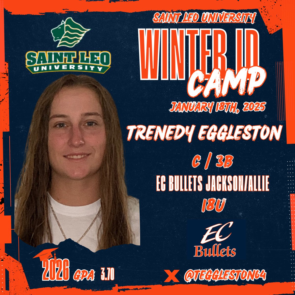 Want to wish good luck to <a href="/ava_cater2027/">AvaCater2027</a> <a href="/TEggleston64/">Trenedy Eggleston</a> <a href="/CMendenhall2027/">Cali Mendenhall</a> and <a href="/asparkman2009/">Ava Sparkman</a> this Saturday as they are attending the <a href="/SaintLeoSB/">Saint Leo Softball</a> Winter ID Camp! Good luck girls go and give it your all!