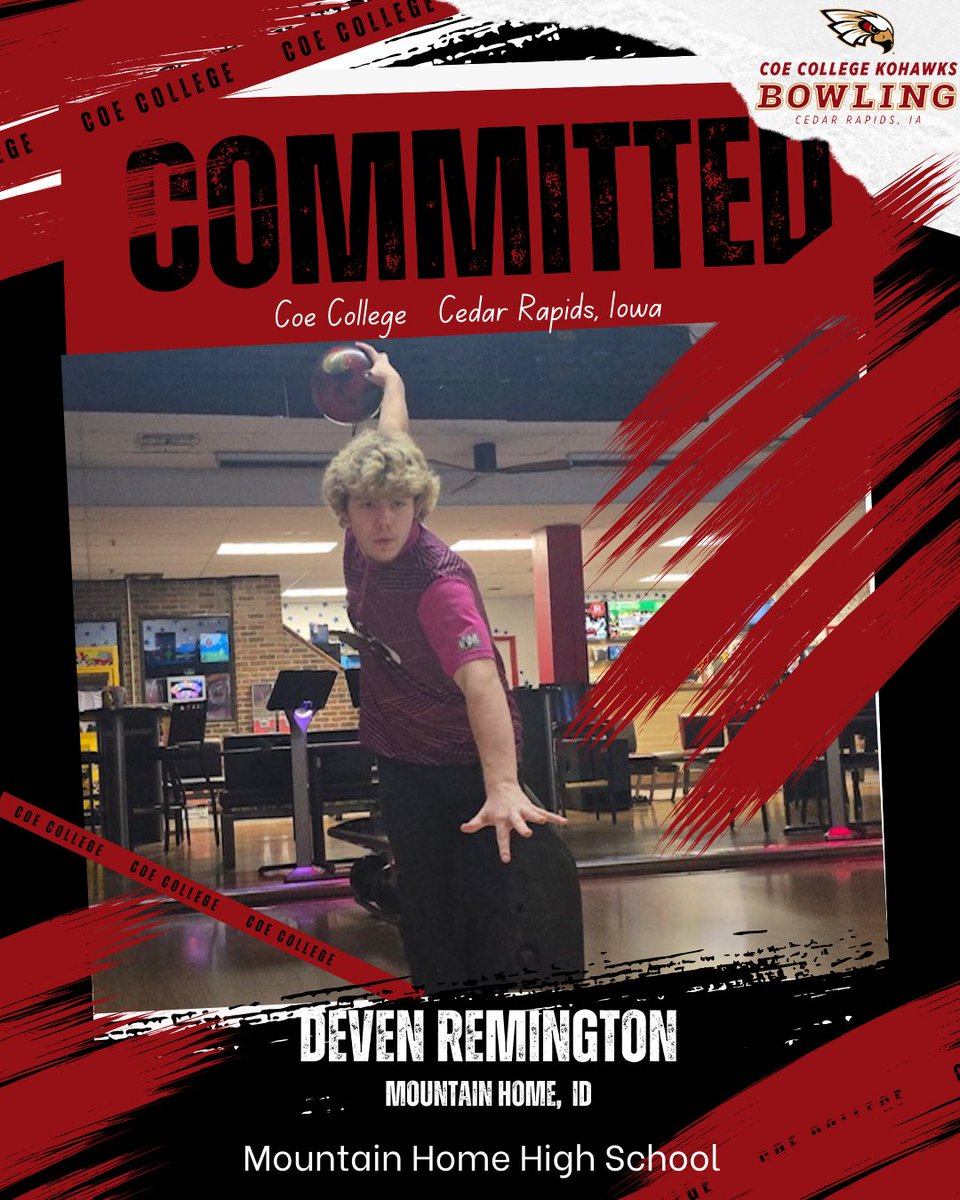 CoeBowling's tweet photo. Welcome Deven Remington of Mountain Home, ID to the Kohawk Bowling Family! https://t.co/MSXIOXWxRA