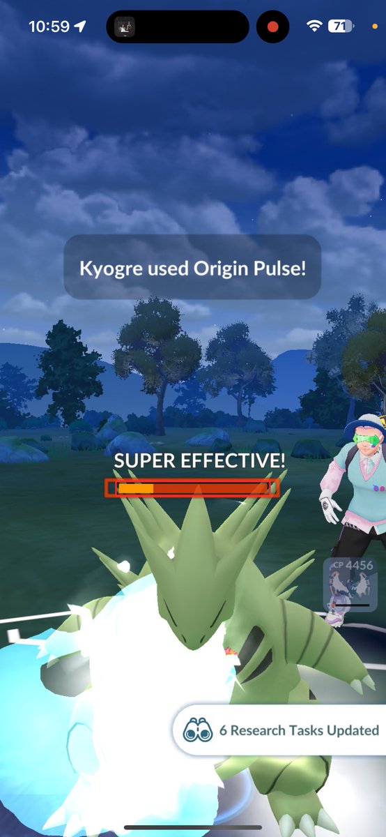 josephcup18's tweet photo. I think they fixed the lag in the swapping has been so smooth lately I mean look at this gameplay #PokémonGO #MasterWeek #MasterLeague https://t.co/X3YJZl0wBv