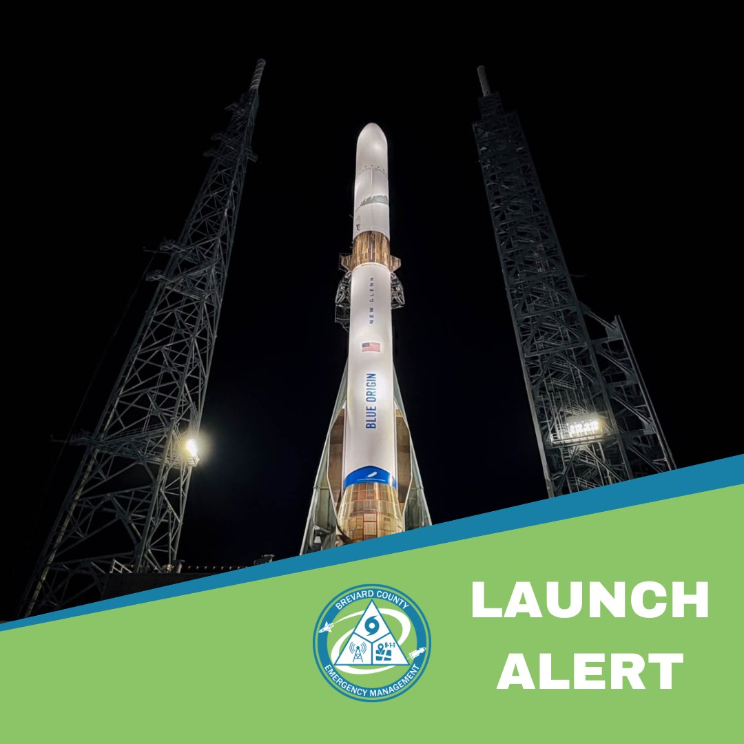 1/15/25 11:00 PM | We have activated our launch operations support team in preparation for the <a href="/blueorigin/">Blue Origin</a> New Glenn launch. Window: 1:00 - 4:00 AM