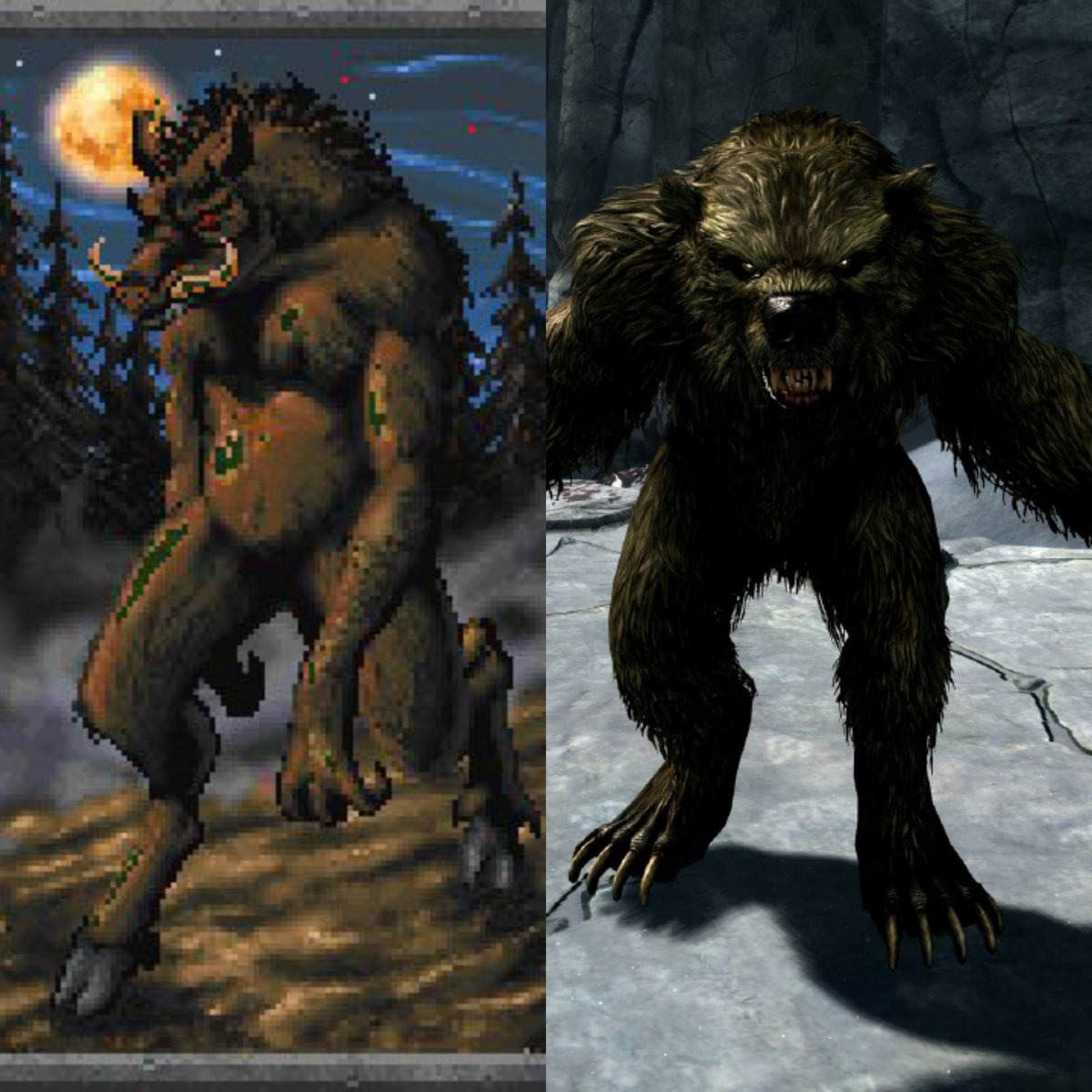 Magicka313's tweet photo. @TESOnline @GinaLBruno @bethesda Please consider adding a Wereboar/Werebear skill style for the Werewolf transformation skill in ESO. I think it would be cool if we could transform into a wereboar or werebear like in skyrim and daggerfall :) https://t.co/giGsblULAx
