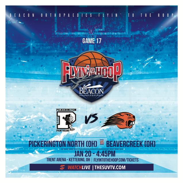 SUVtv (@suvtv) on Twitter photo ✈️ 2025 Beacon Orthopaedics <a href="/FlyinToTheHoop/">FlyinToTheHoop</a>
🏀Pickerington North vs Beavercreek
📅Mon., Jan. 20
⏰4:45pm ET
📍Trent Arena
🎟️flyintothehoop.com/tickets
📺thesuvtv.com/flyintothehoop
<a href="/PNBasketball/">Panther Basketball</a> <a href="/BCreekHoops/">Beavercreek Boys Basketball</a> <a href="/bcreekathletics/">BCreek Athletics</a> <a href="/PNAthletics/">Pickerington North Athletics</a> <a href="/Arness_Lawson/">Arness Lawson</a> <a href="/KadenEllerbe/">Kaden Ellerbe</a> <a href="/Isaiahdub123/">Isaiah Williams</a> ✈️ 2025 Beacon Orthopaedics <a href="/FlyinToTheHoop/">FlyinToTheHoop</a>
🏀Pickerington North vs Beavercreek
📅Mon., Jan. 20
⏰4:45pm ET
📍Trent Arena
🎟️flyintothehoop.com/tickets
📺thesuvtv.com/flyintothehoop
<a href="/PNBasketball/">Panther Basketball</a> <a href="/BCreekHoops/">Beavercreek Boys Basketball</a> <a href="/bcreekathletics/">BCreek Athletics</a> <a href="/PNAthletics/">Pickerington North Athletics</a> <a href="/Arness_Lawson/">Arness Lawson</a> <a href="/KadenEllerbe/">Kaden Ellerbe</a> <a href="/Isaiahdub123/">Isaiah Williams</a>