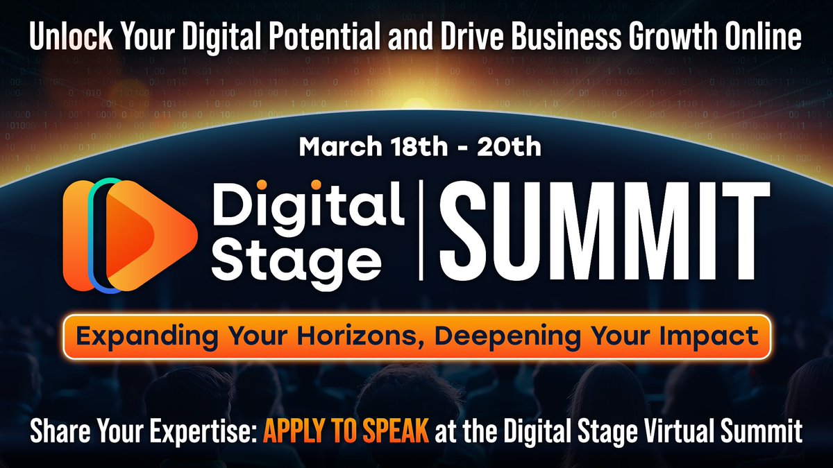 Are you passionate about helping entrepreneurs elevate their online presence, create impactful content, and grow their businesses?

Apply to Speak at the Digital Stage Virtual Summit!
docs.google.com/forms/d/e/1FAI…