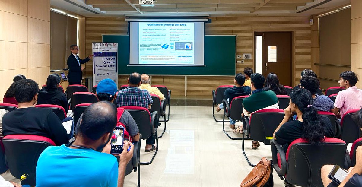 Glimpses of yesterday's Quantum Seminar Session led by Prof. Kazunari Yamaura, Group Leader, Quantum Solid State Materials Group, MANA, NIMS, Japan, discussing about 'Exploring Exchange Bias Through High-Pressure Synthesis of Double Perovskites'

Watch this space for more updates