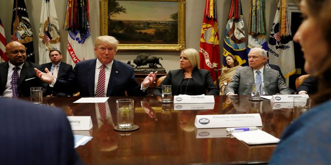 Sarah1Pulver's tweet photo. Trump's pick to have defense lawyers lead the Justice Department sparked some concerns. They will likely to be front and center at today's confirmation hearing. https://t.co/lSSD0Y14VN