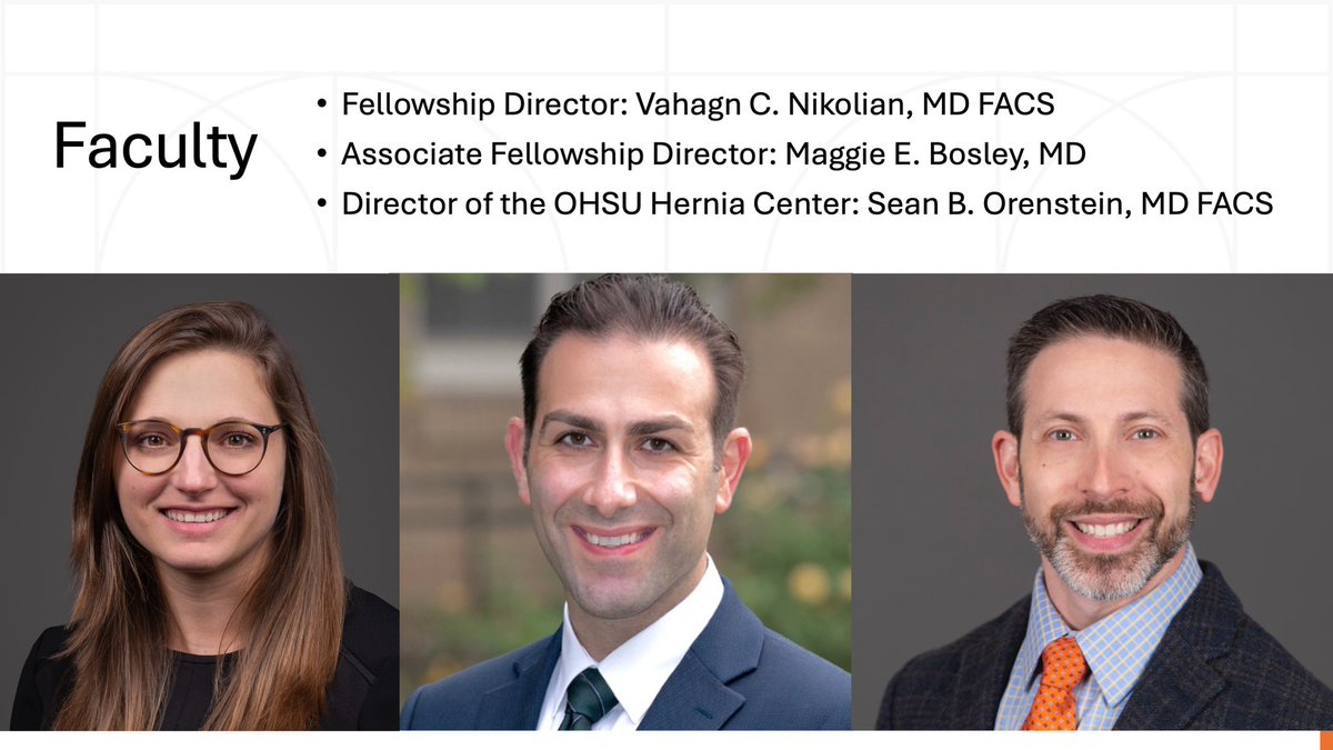 Proud to  announce that our program will be offering an AWR fellowship opportunity starting in August 2025. We are now recruiting for August 2026. Please let your trainees know. DM/email me with any questions. #OHSUHernia