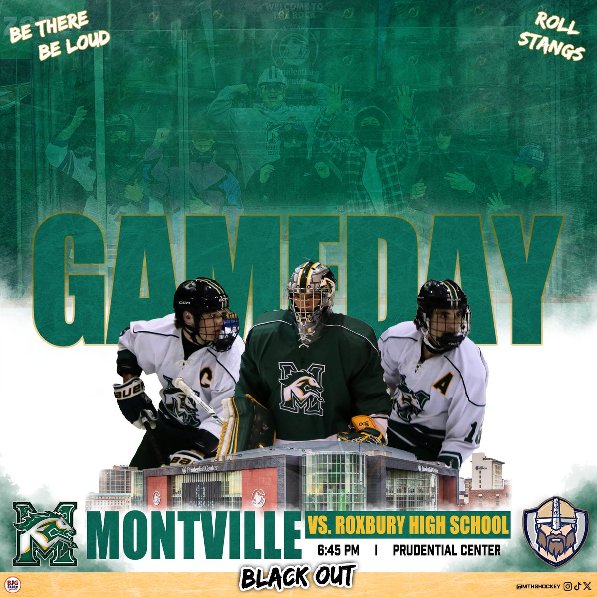 IT’S GAME DAY‼️

Be there to support the Mustangs tonight @ 6:45 PM against Roxbury at The Prudential Center🪨‼️ THEME IS BLACK OUT⚫️‼️🏒🐎🥅

#rollstangs