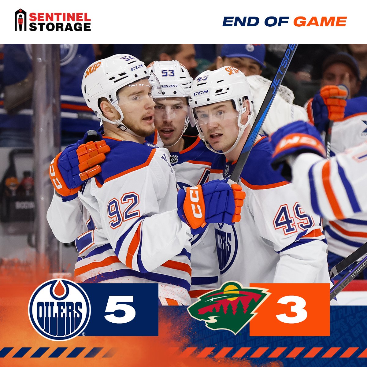 EdmontonOilers's tweet photo. Another Minny winny ✔️
@SentinelStorage | #LetsGoOilers https://t.co/kSKdCXTXY6