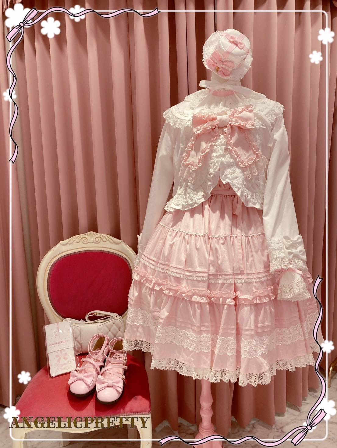 Angelic Pretty Airy HeartプレゼントリボンミニHat Angelic Pretty Airy HeartプレゼントリボンミニHat