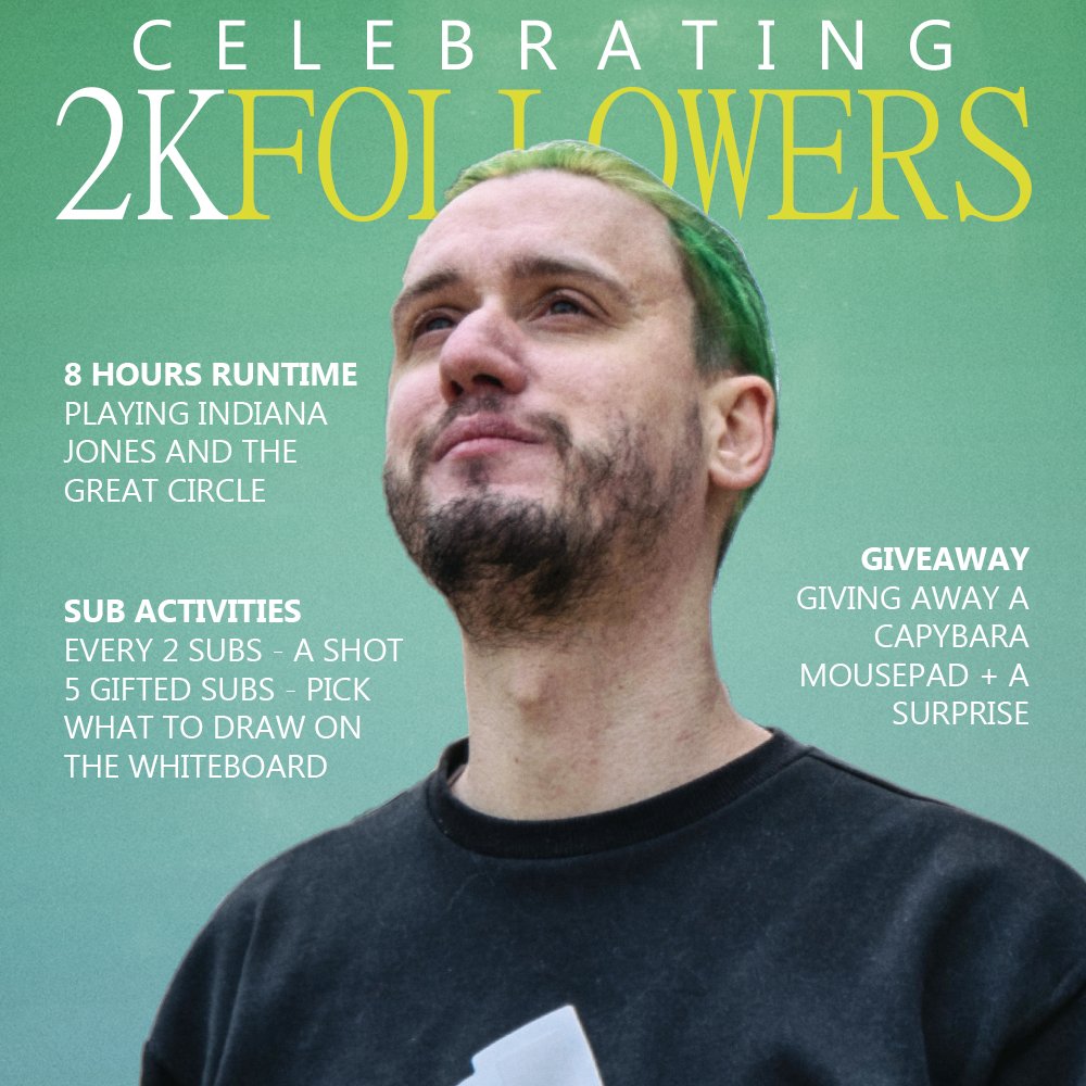 highfivelol's tweet photo. 🥳CELEBRATING 2K FOLLOWERS!🥳
This Sunday. 4 PM UK, 11 AM EST.

To join the Capybara mousepad giveaway:
- Retweet
- Follow @highfivelol  here and on Kick

Extra entries:
- !ticket in Kick chat (69 points per ticket)
- Each sub - 5 tickets

Drawing 4 hours into the stream.