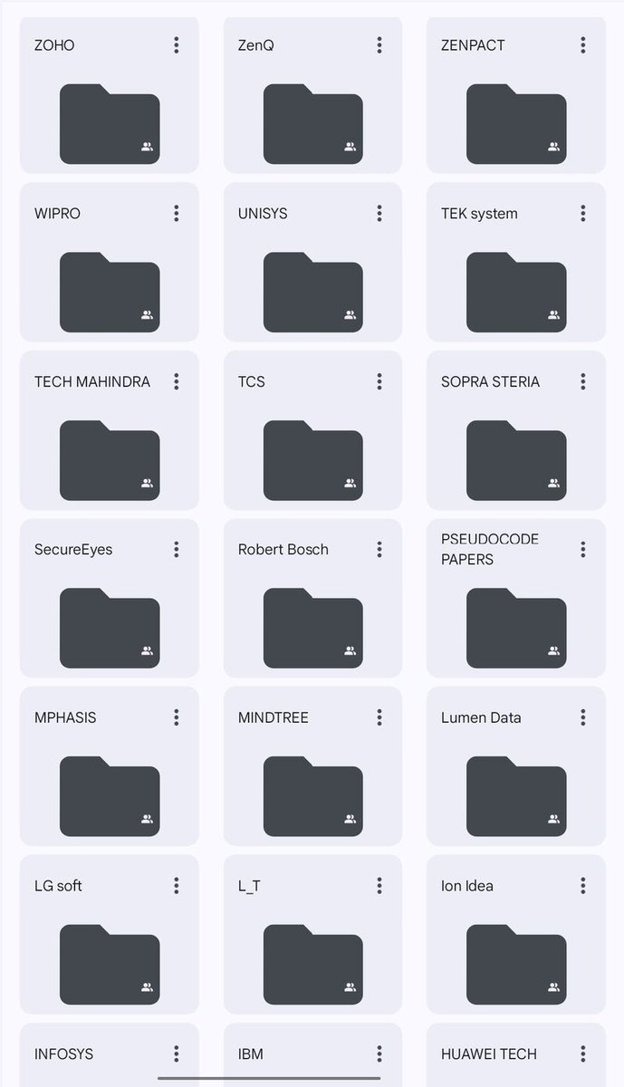 harsadash's tweet photo. Company wise DSA preparation Kit🔥

Just free of cost !!

• L_T
• TCS
• Dell
• HCL
• zoho
• wipro
• ZenQ
• Epam
• Apple
• Amcat
• Unisys
• Oracle
• LG soft
• infosys
• Twitter
• Elitmus
• Google
• Delloite
• Ion Idea
• Zenpact
• Amazon
• Mphasis
• Cocubes
• Mindtree
• Hexaware
• Microsoft
• Audi Time
• Cognizant
• Accenture
• Capgemini
• TEK system
• Lumen Data
• Sopra Steria
• Robert Bosch
• Tecch Manhindra

𝑩𝒐𝒏𝒖𝒔 𝑷𝒓𝒆𝒑 𝑴𝒂𝒕𝒆𝒓𝒊𝒂𝒍𝒔

• DBMS
• C notes
• Aptitude
• reasoning 
• DSA notes
• how to talk
• HR interview
• interview books
• Computer networks
• Mock text questions
• most asked questions
• company wise material

Simply,

1. Like & Reply “𝑫𝑺𝑨”
2. Repost (much appreciated☺️)
3. Follow me,@harsadash  (so that I can DM)