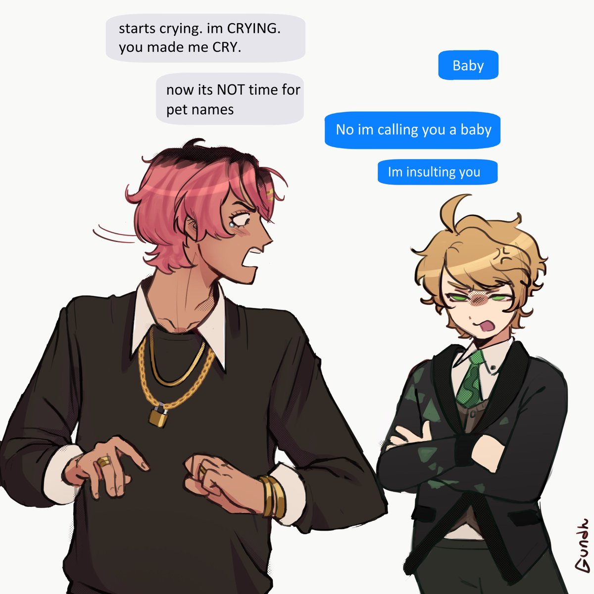 gundhhs's tweet photo. damon is a chibi because i hate him /j #kaimon https://t.co/M1Tyz5zYqr