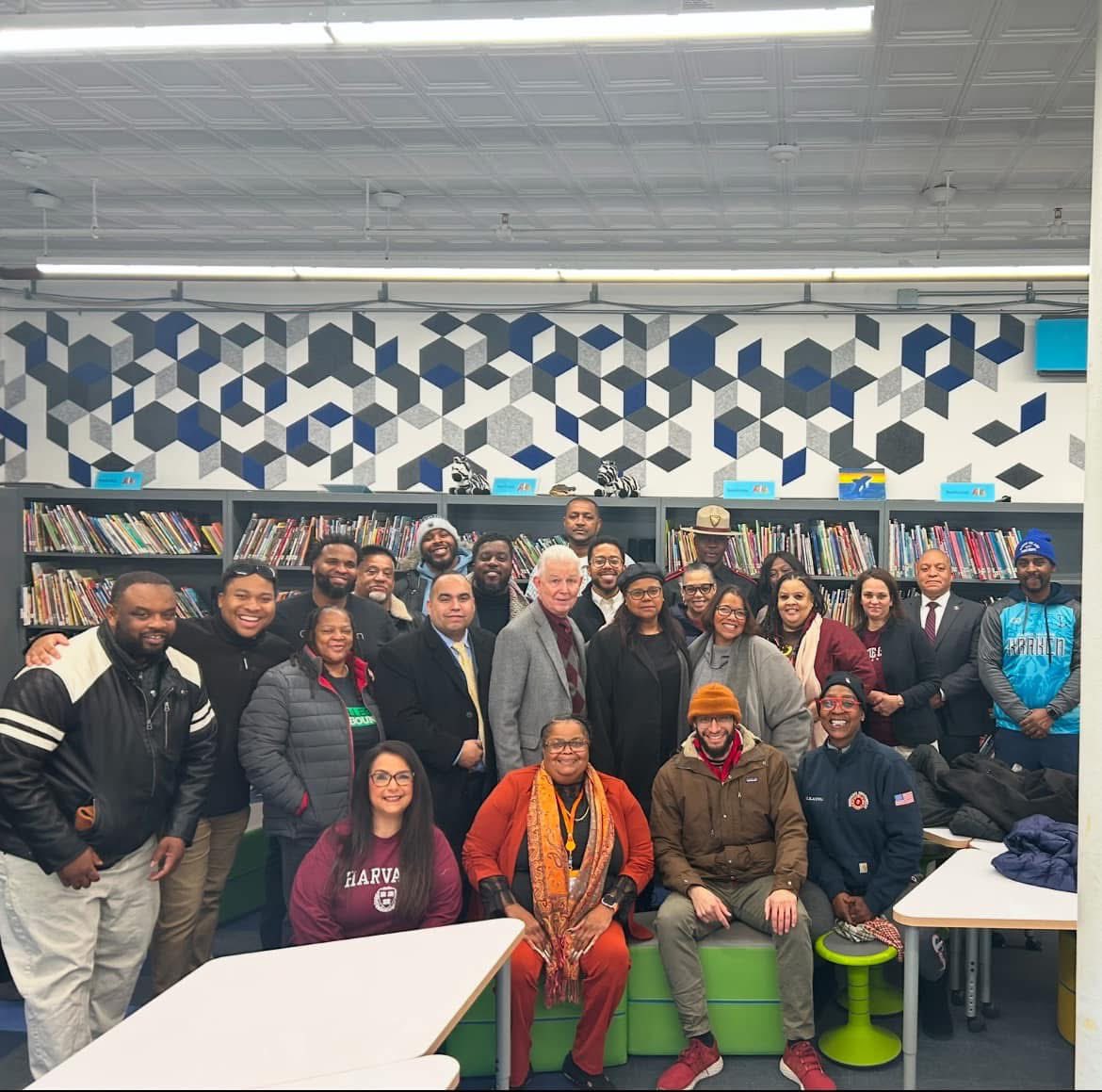 Dmm74's tweet photo. Today was a special day at RFK! We would like to thank The Handshake Initiative for greeting our students and helping us focus on attendance and Access testing! The community members put a smile on everyone’s face! That’s what showing up is all about! ❤️ https://t.co/KlyQp3KEBz