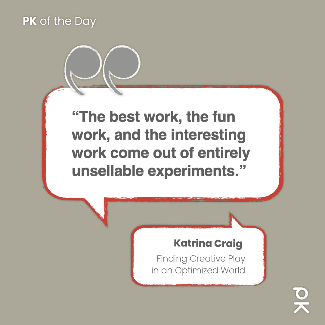 PechaKucha's tweet image. Katrina Craig, a textile artist, challenges the overly-optimized mindset of today&apos;s world by urging us to embrace play, exploration, and the creative process. 
pechakucha.com/presentations/…

#CreativePlay #ProcessOverPerfection #EmbraceCuriosity #UnstructuredCreativity #ArtistMindset