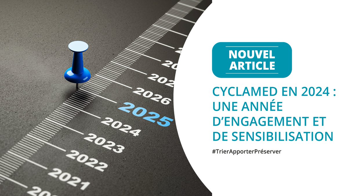 Cyclamed_France's tweet photo. 🎉 2024, une année riche pour #Cyclamed : des campagnes engagées, des événements inspirants, un nouveau logo & une charte renouvelée ! 🏆
👀 Et pour 2025 ? Thierry Moreau-Defarges dévoile la nouvelle feuille de route de l'éco-organisme.👇
https://t.co/X73IwEbMSu https://t.co/Kp77v93rgf
