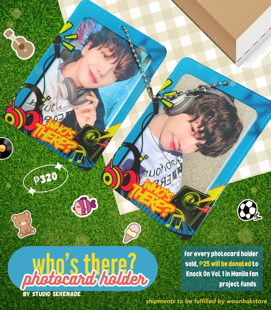 studio_serenade's tweet photo. [knock knock!] concert kit by studio serenade and @KYUTNEXTDOOR - fund raising for KOV1 in Manila fan projects💙

[you are my home] keyring holder - Php 100
[knock on] keyring - Php 140
[who's there] photocard holder - Php 320

order form: https://t.co/50DUCWAr3j
shipments to be fulfilled by @woonhakstore 

profits for these items will be donated to raise funds for Knock On Volume 1 in Manila (details in pubmat) 🥰