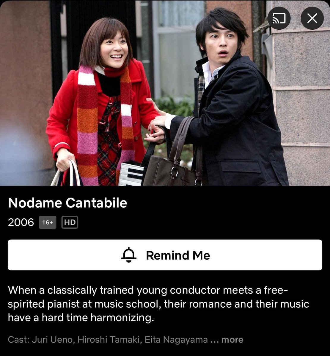 TarizSolis's tweet photo. Whoaaa dorama Nodame Cantabile bakal masuk Netflix dong!!!

Salah satu romcom kesayangan nih ❤️ https://t.co/qhWVSdUBXO