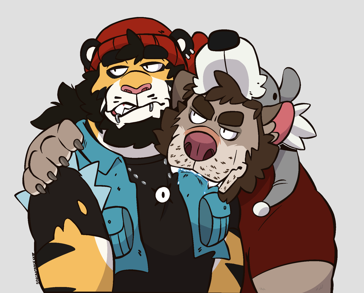 That moment when you don't feed your Wolf. Photon will typically start to gnaw on Khary until he either buys food or cooks. If that doesn't work, then Khary forcefully gets a face full of belly. Wolves gotta eat yo.