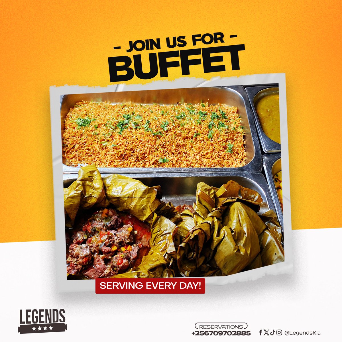 LegendsKla's tweet photo. Itโs lunch OโClock๐ฅ
Visit to savor our all you can eat lunch or
order ๐ https://t.co/gg6sR7Kg24
#LegendsMeals https://t.co/SRNGkKwRmg