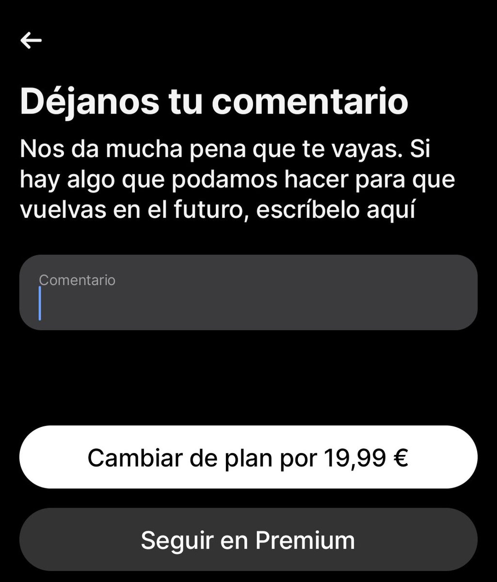 Me di de alta en @RevolutApp hace un mes y tenía un mes de Premium gratis, hoy me quiero pasar a estandar porque no me ofrece nada que quiera y me quieren cobrar 20 euros ¿Es esto normal?