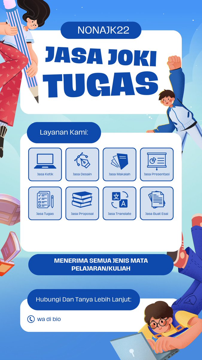 Nonajk22's tweet photo. Sudah open ya kaa
#jokitugas #jokikuliah #zonauang #zonajajan https://t.co/8oej6vTgyy
